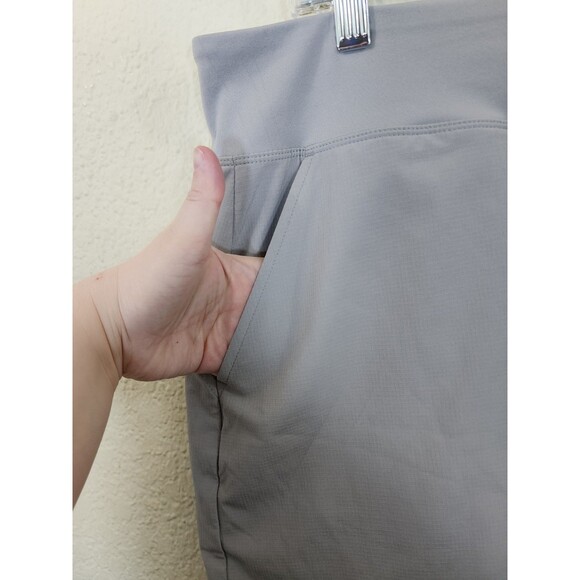 Orvis Women XL Skort Grey Performance Stretch Hiking Athletic Active Side Pocket - Picture 4 of 11